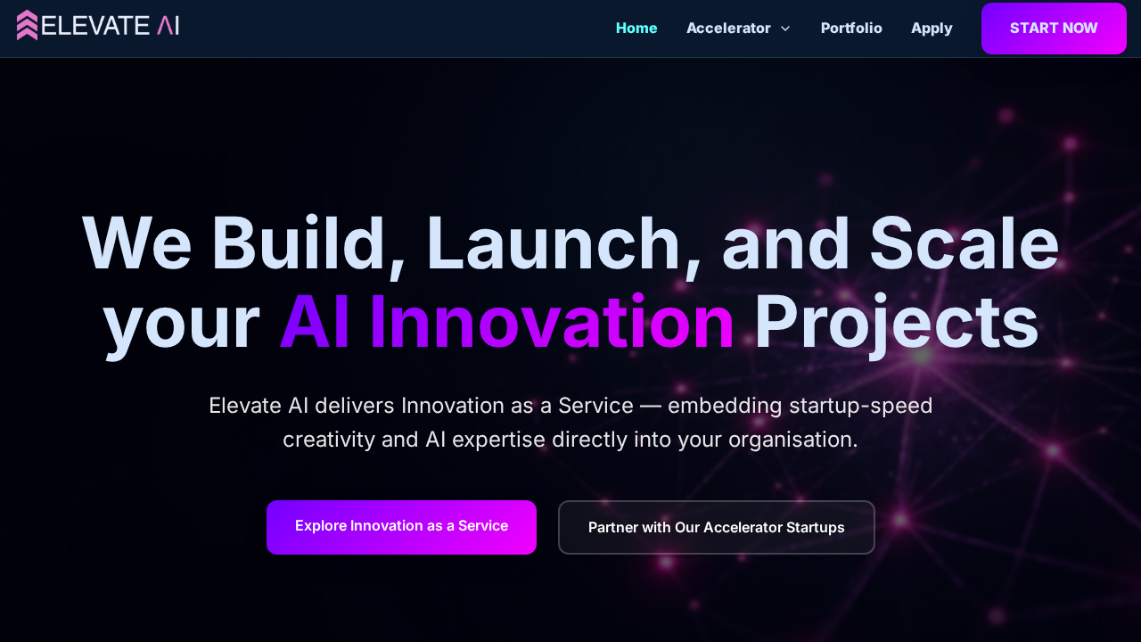 Elevate Ai website