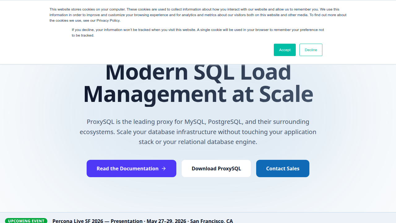 Proxysql website